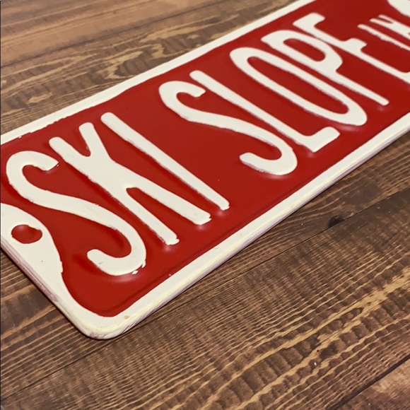 Raised Metal Sign Ski Slope LN - Picture 3 of 3